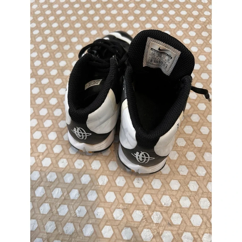 Nike Fastflex Black White Huarache Baseball Cleats 807138-017 Size 13C